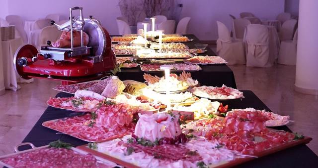 Buffet restaurant "La Veranda" dishes, selection for any occasion