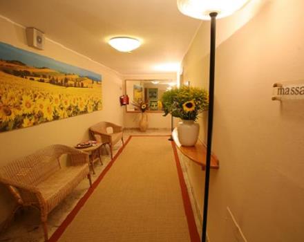 Korridor Fitnessraum und Sauna
